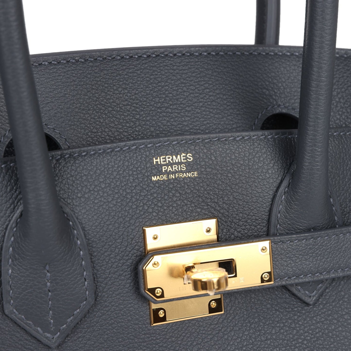 Hermes Shoulder Birkin Light 29 Ardoise Evercolor Gold Hardware