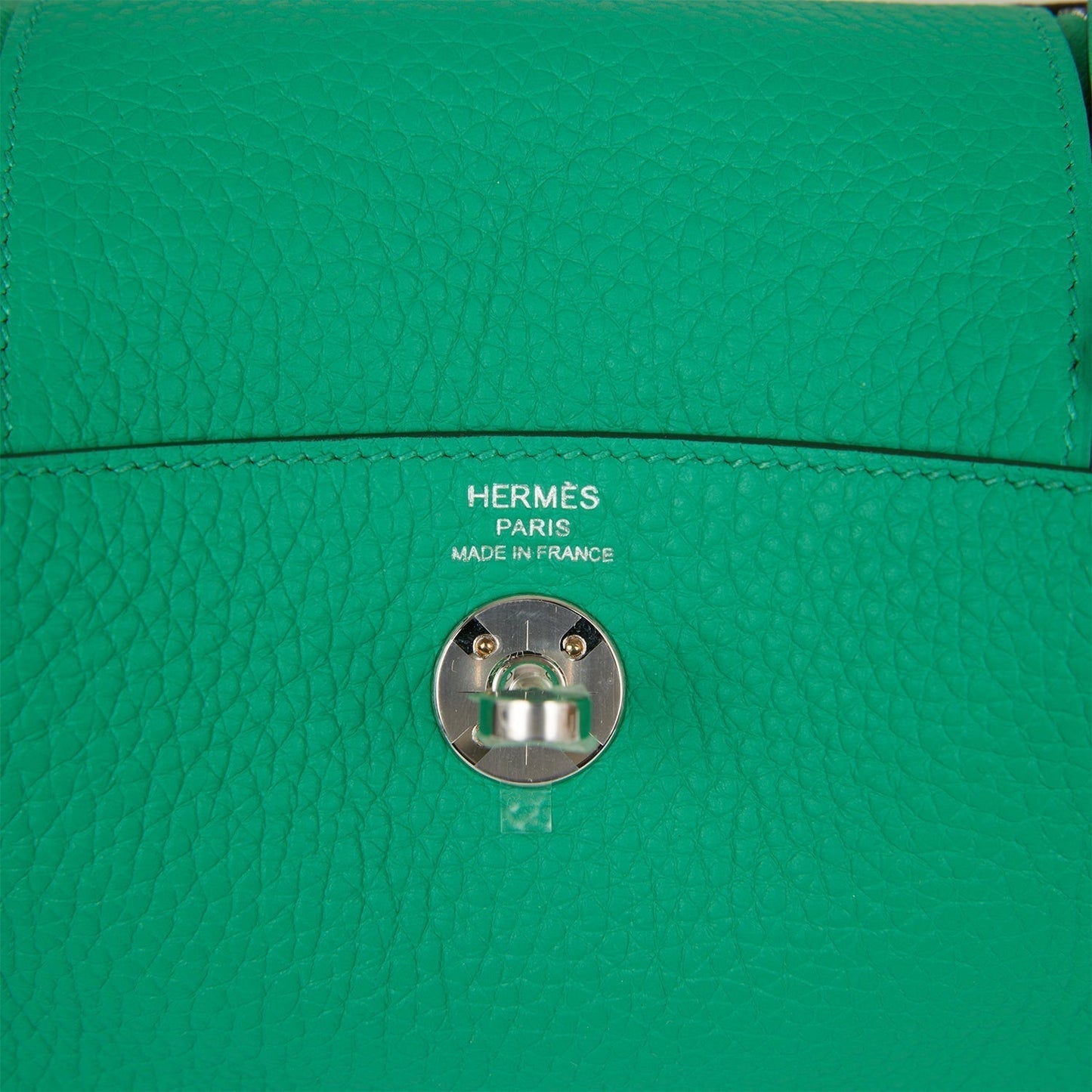 Hermes Mini Lindy Menthe Clemence Palladium Hardware