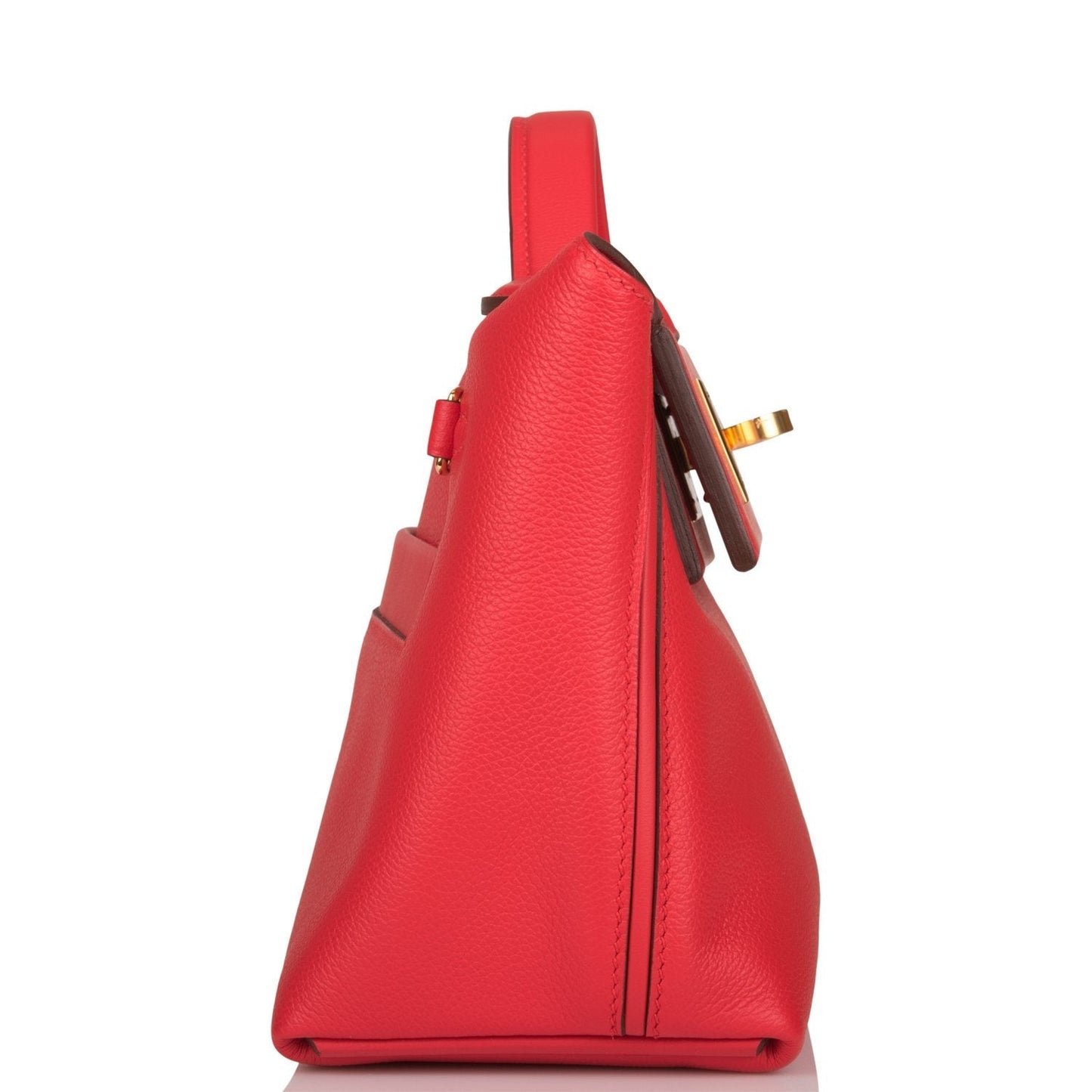 Hermes Mini 24/24 Bag Rouge de Coeur Evercolor and Swift Gold Hardware