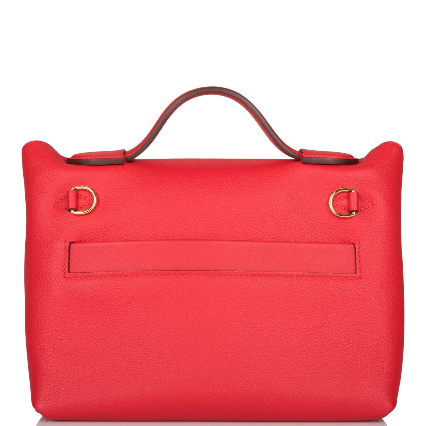 Hermes Mini 24/24 Bag Rouge de Coeur Evercolor and Swift Gold Hardware