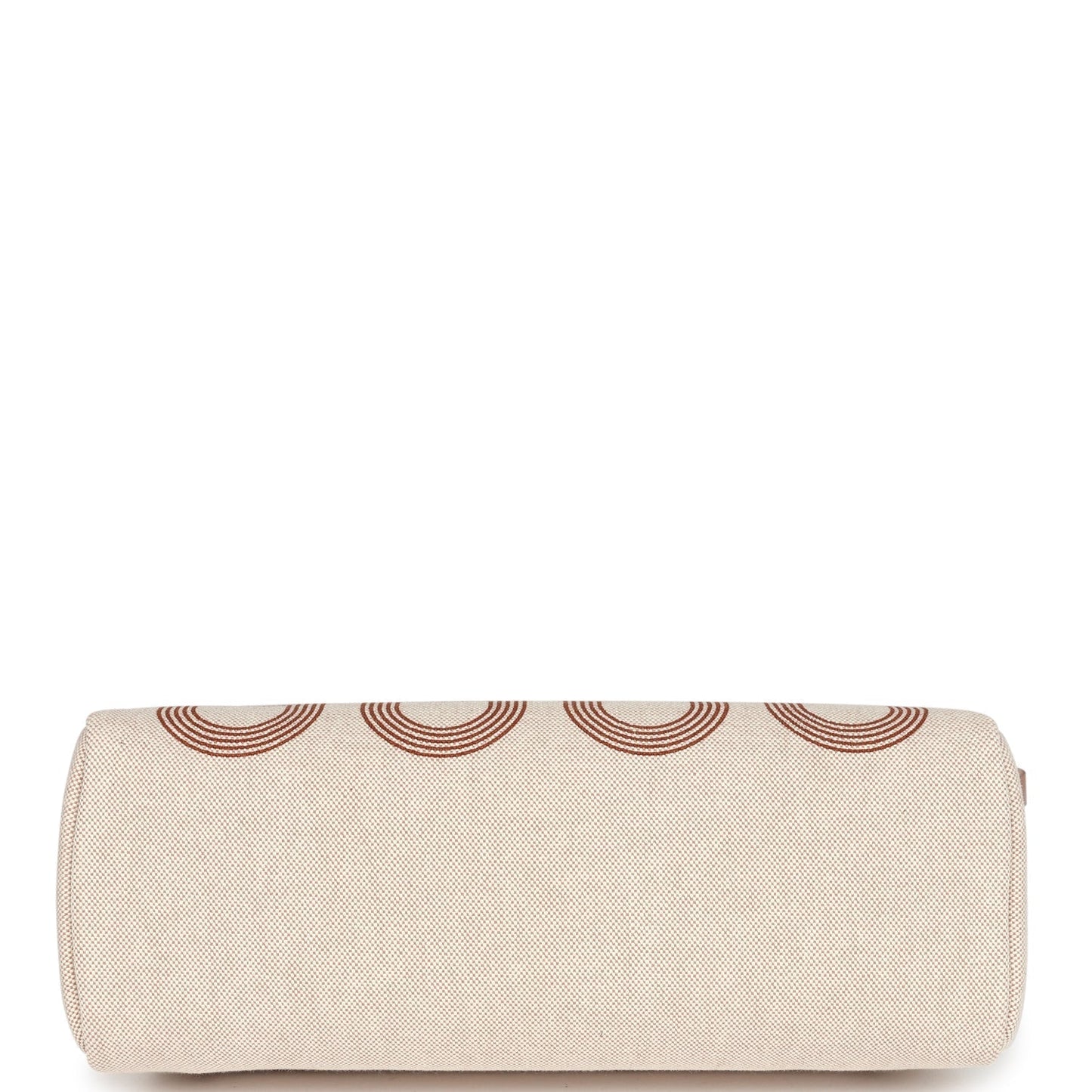 Hermes Herbag Zip PM 31 'Circuit 24' Ecru Toile H Canvas and Naturel Sable Hunter Lacquered Palladium Hardware