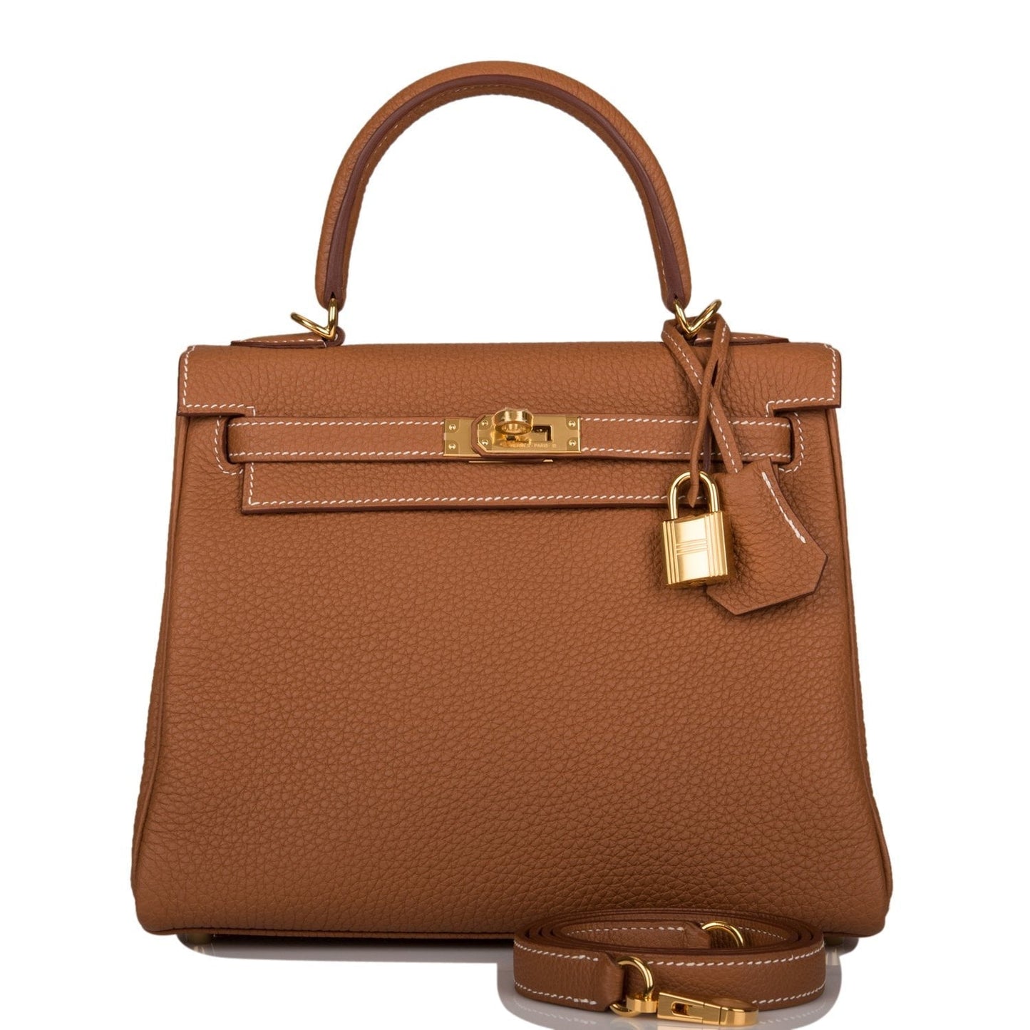 Hermes Kelly Retourne 25 Gold Togo Gold Hardware
