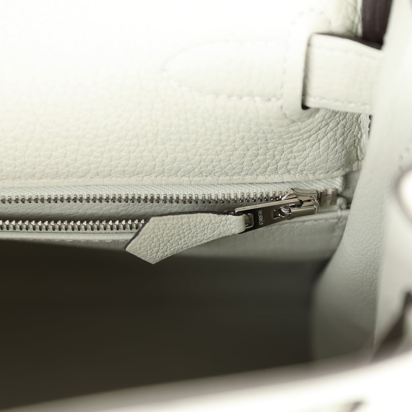 Hermes Kelly 28 Gris Neve Togo Palladium Hardware - Retourne 28