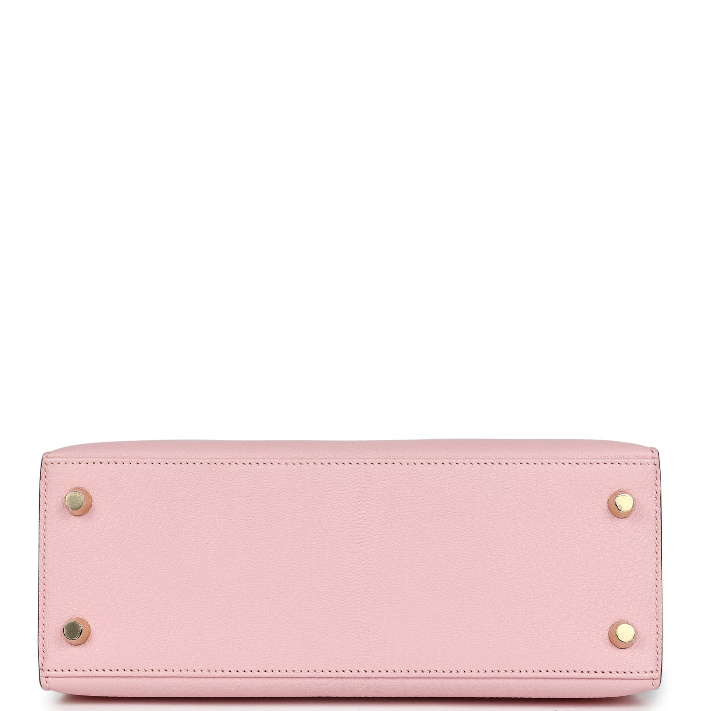 Hermes Kelly Sellier 25 Rose Sakura HSS with Bleu Aztec Chevre and Brushed Gold Hardware