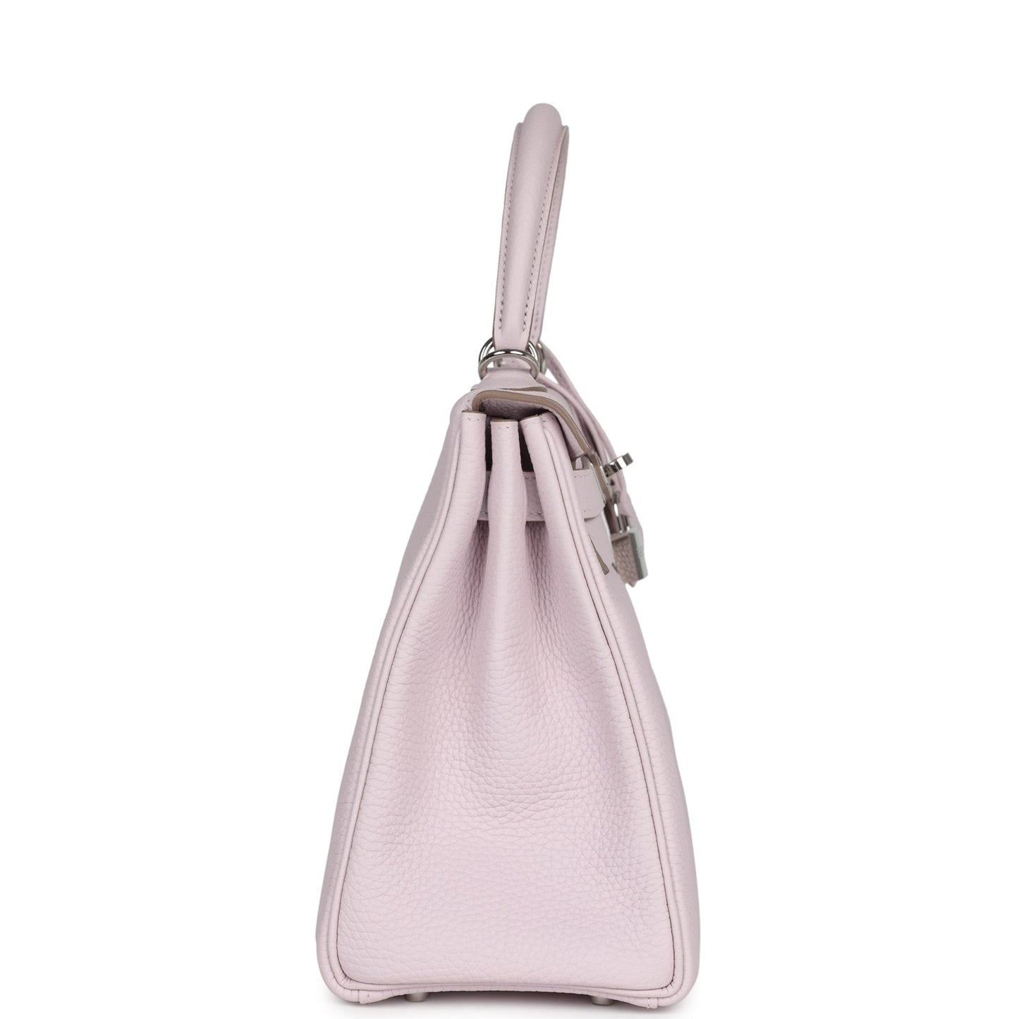 Hermes Kelly Retourne 28 Mauve Pale Clemence Palladium Hardware