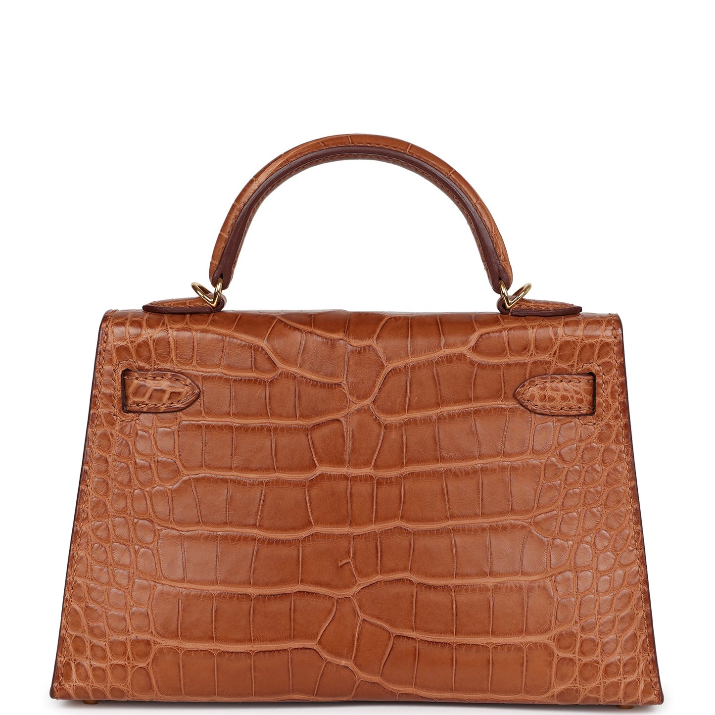 Hermes Kelly Sellier 20 Gold Matte Alligator Gold Hardware