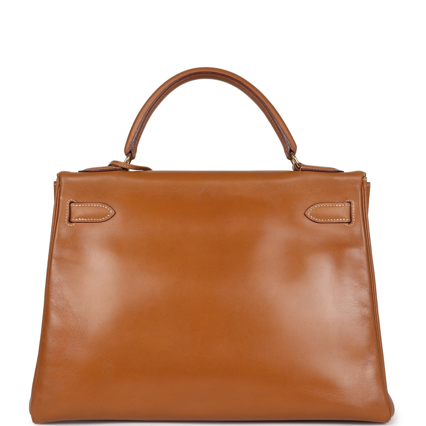 Vintage Hermes Kelly Retourne 32 Naturel Sable Chamonix Gold Hardware