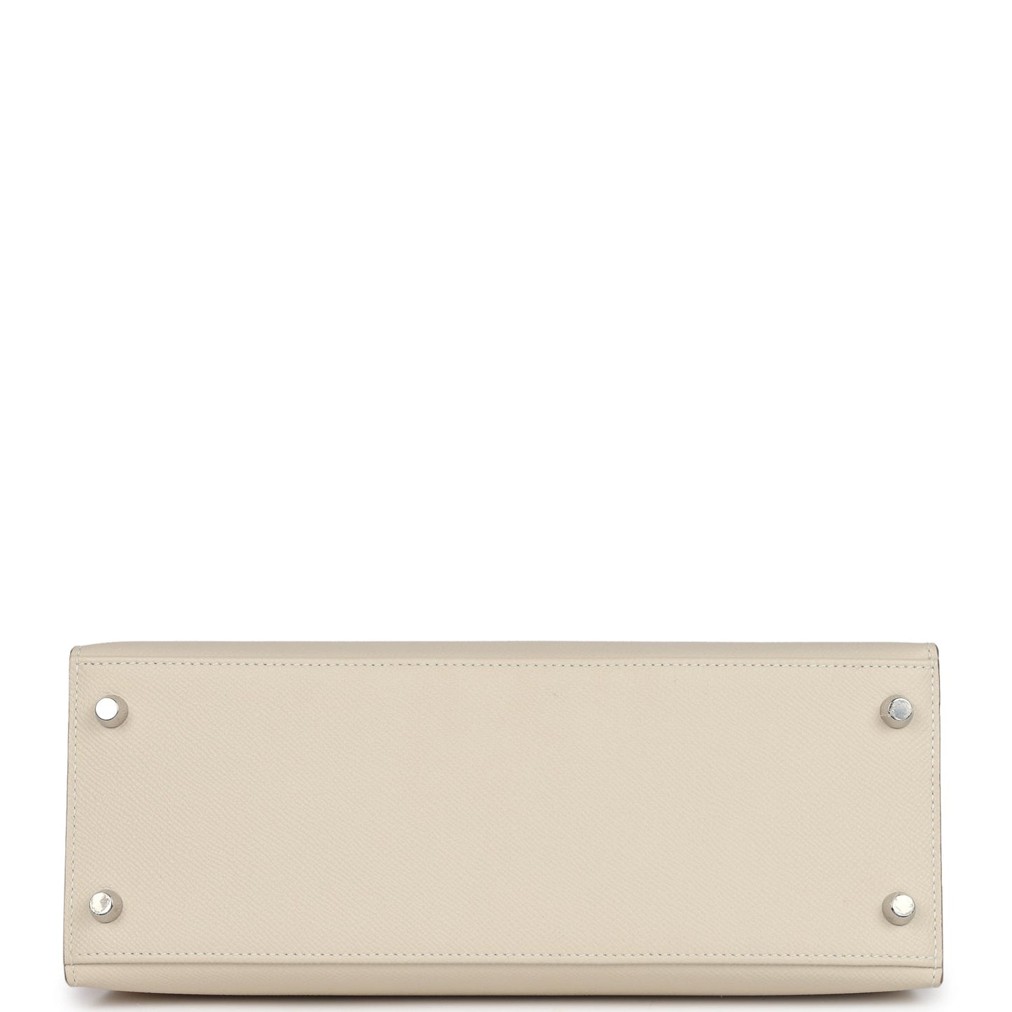 Hermes Kelly Sellier 28 Craie Epsom Palladium Hardware