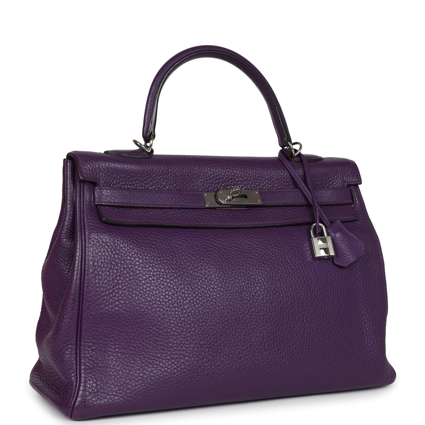 Hermes Kelly Retourne 35 Ultraviolet Clemence Palladium Hardware