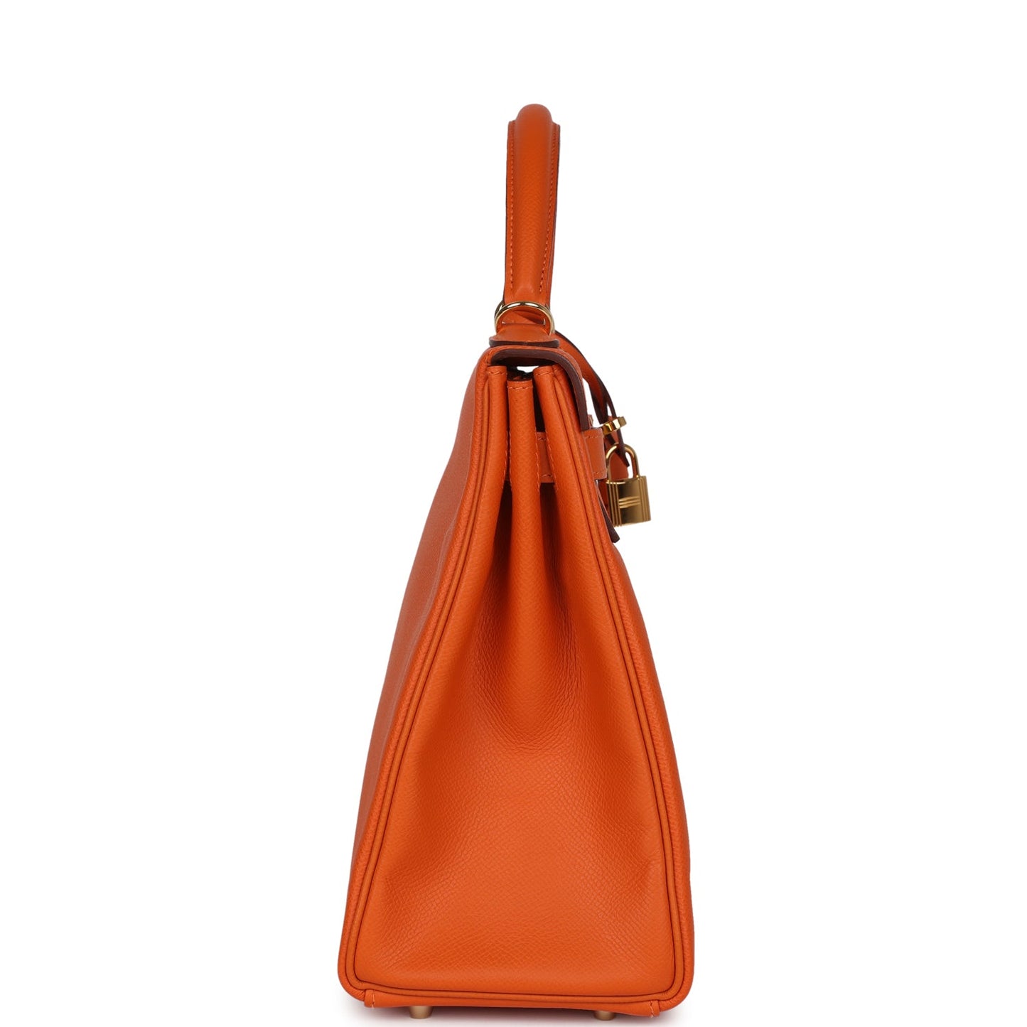 Hermes Kelly Retourne 32 Orange H Epsom Gold Hardware