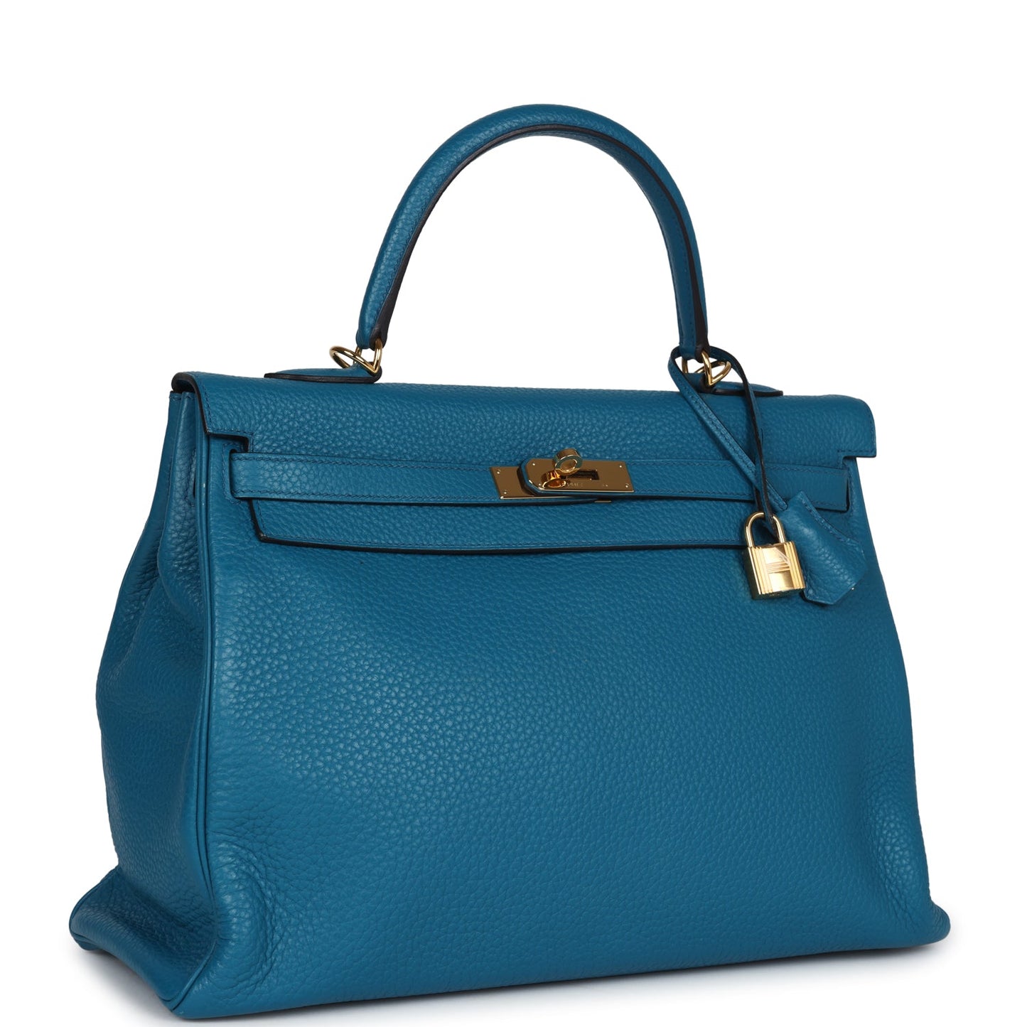 Hermes Kelly Retourne 35 Cobalt Clemence Gold Hardware