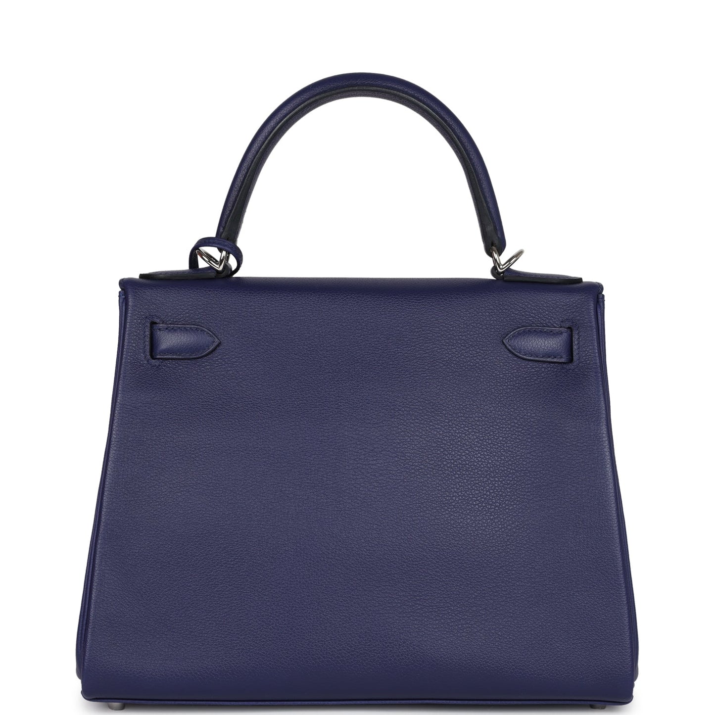 Hermes Kelly Retourne 28 Bleu Encre Verso Evercolor Palladium Hardware