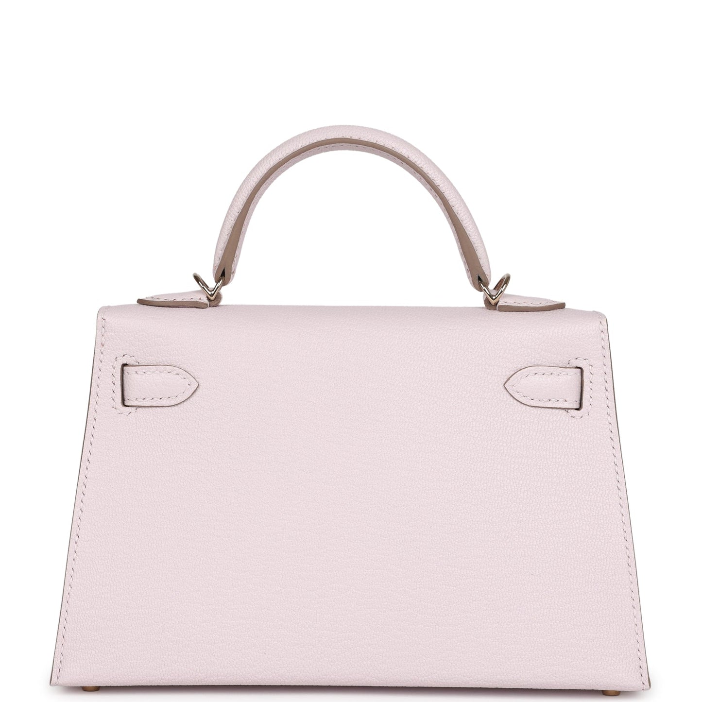 Hermes Special Order (HSS) Kelly Sellier 20 Mauve Pale Verso Chevre Mysore Permabrass Hardware
