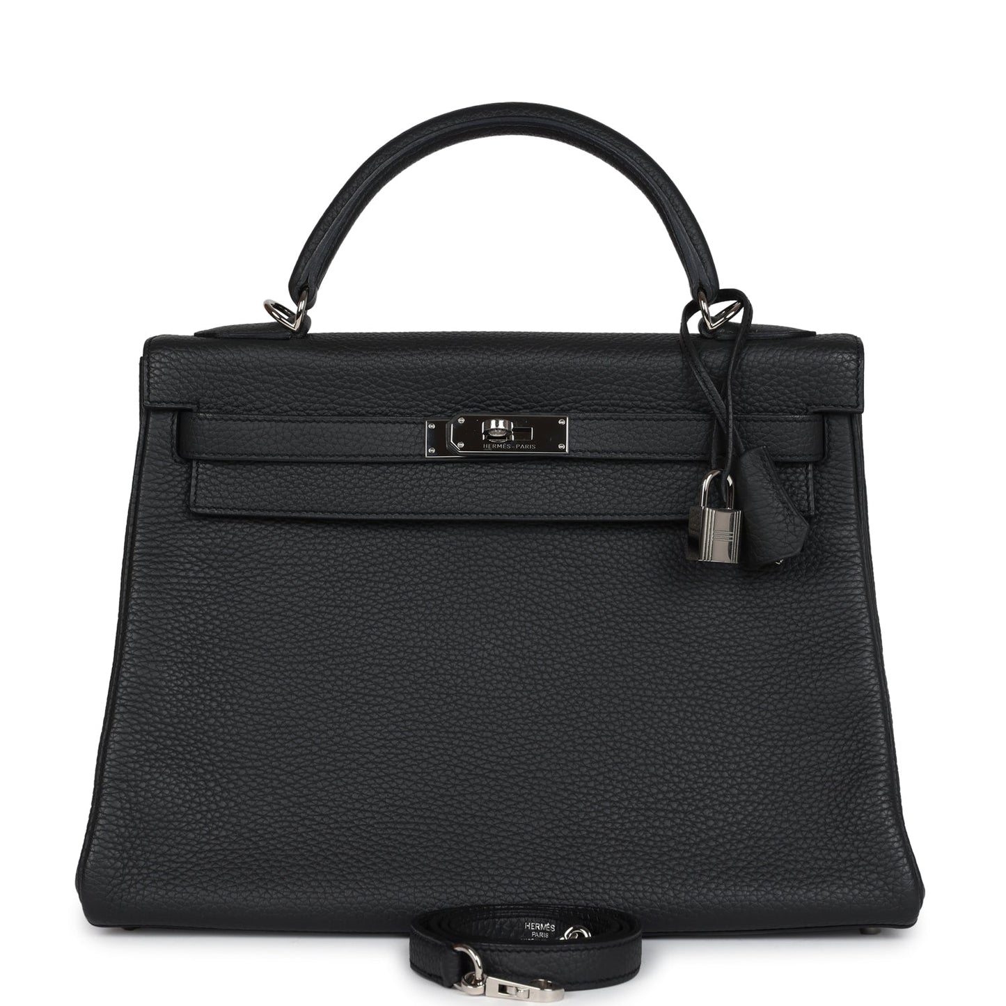 Hermes Kelly Retourne 32 Plomb Clemence Palladium Hardware