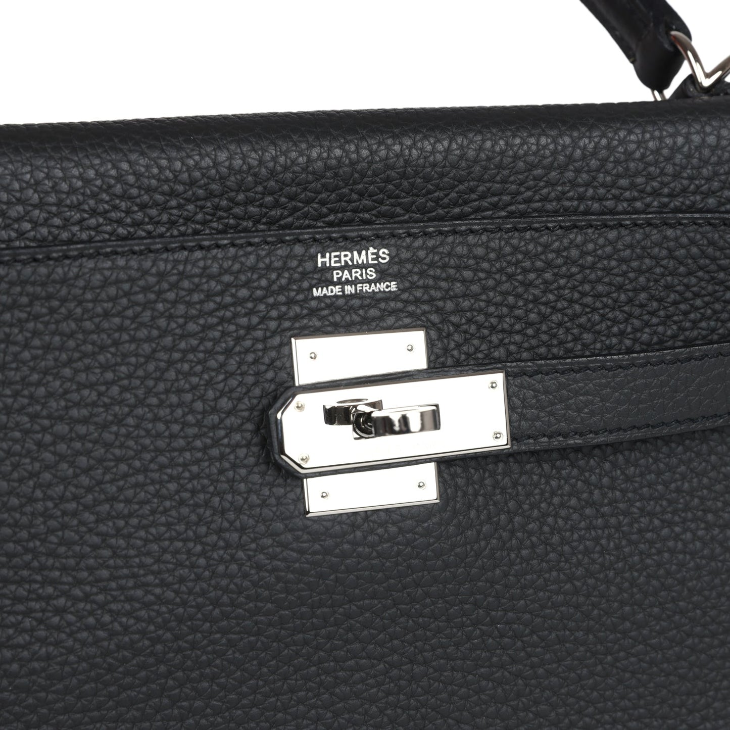 Hermes Kelly Retourne 32 Plomb Clemence Palladium Hardware