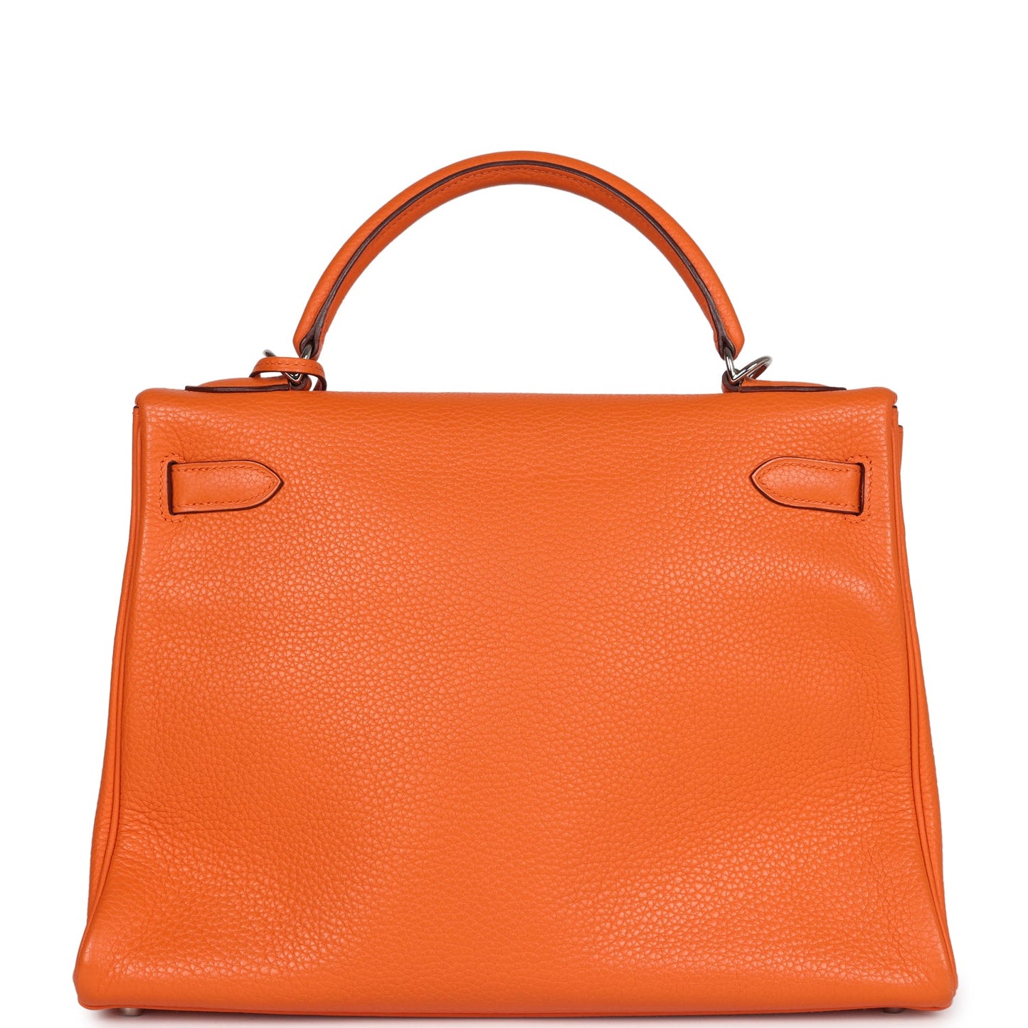 Hermes Kelly Retourne 32 Orange Togo Palladium Hardware