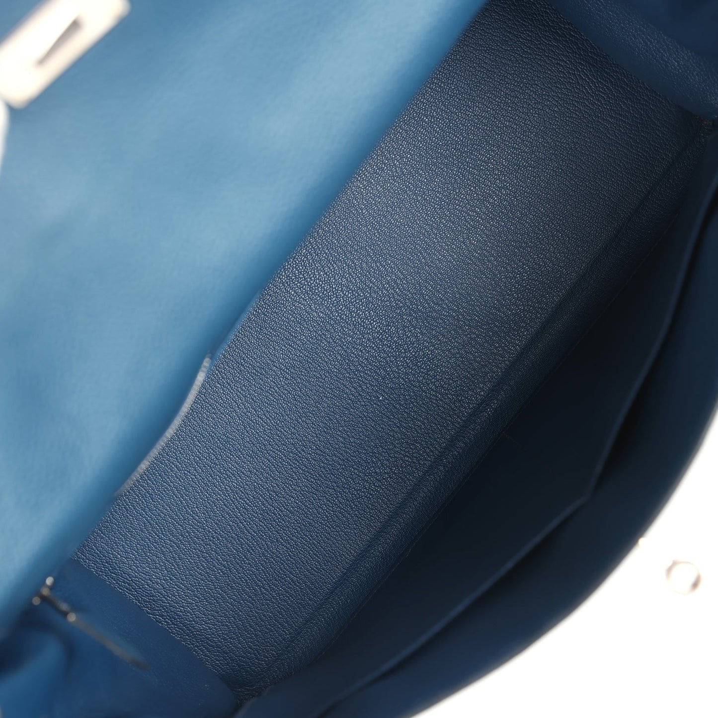 Hermes Kelly Retourne 35 Bleu De Prusse Togo Palladium Hardware