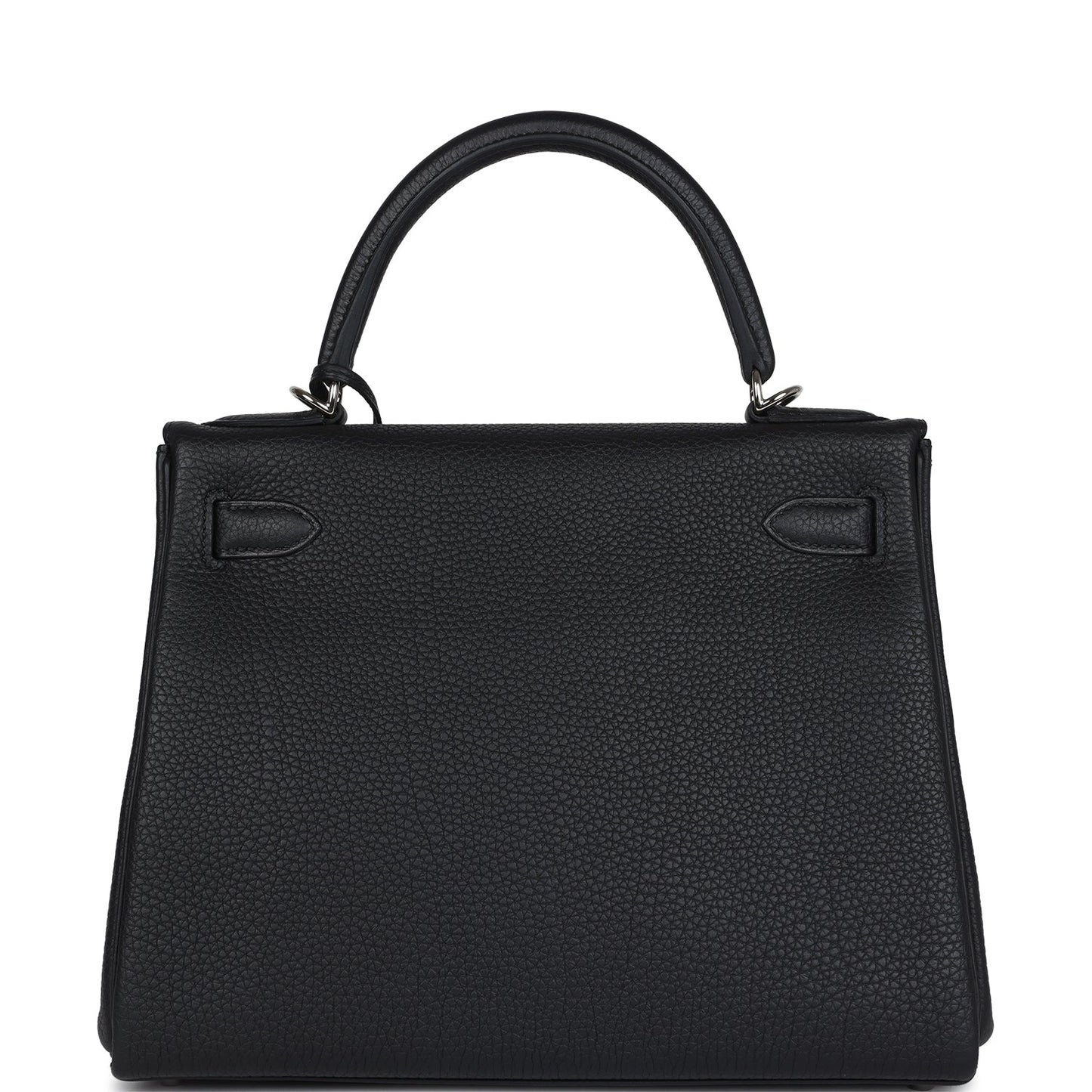 Hermes Kelly Retourne 28 Black Togo Palladium Hardware
