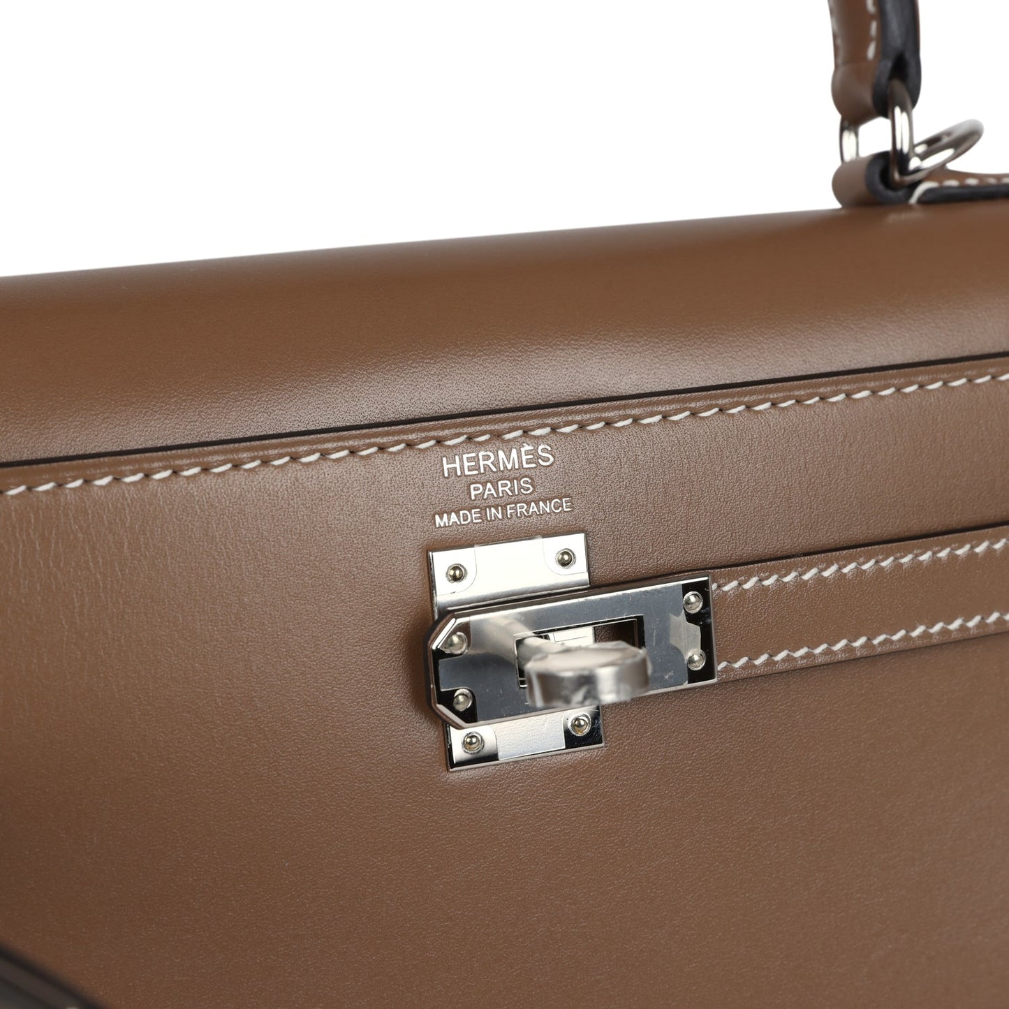 Hermes Kelly Sellier 25 Etoupe Tadelakt Palladium Hardware