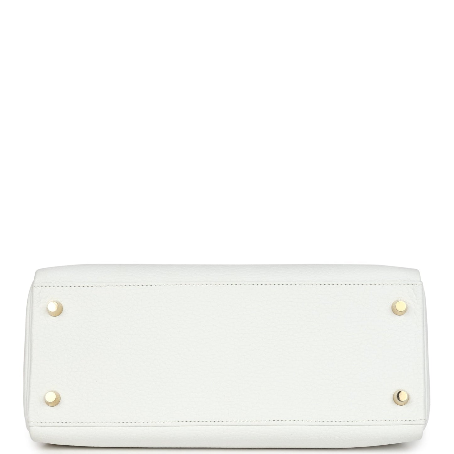 Hermes Kelly Retourne 28 White Clemence Gold Hardware