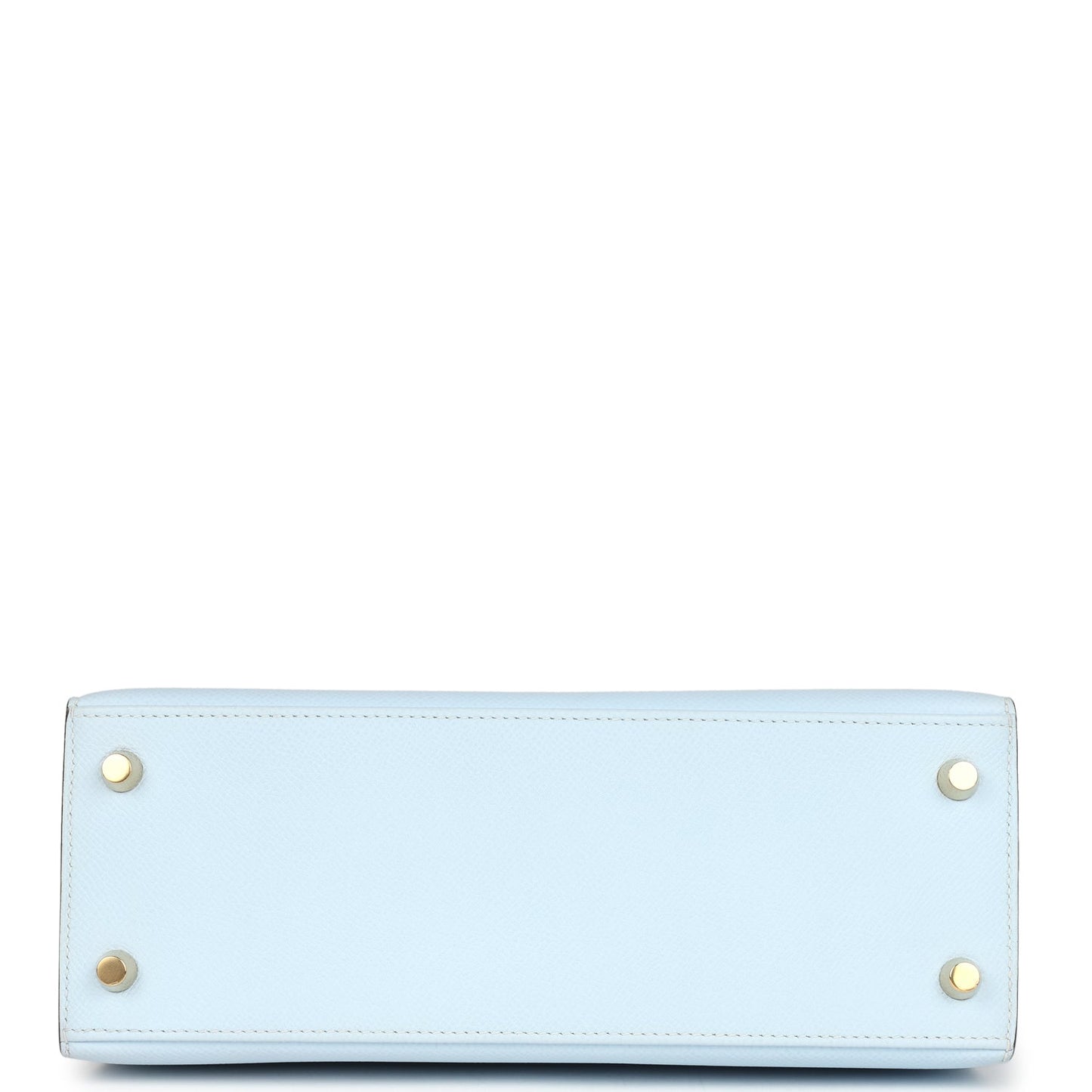 Hermes Kelly Sellier 25 Bleu Brume Epsom Gold Hardware