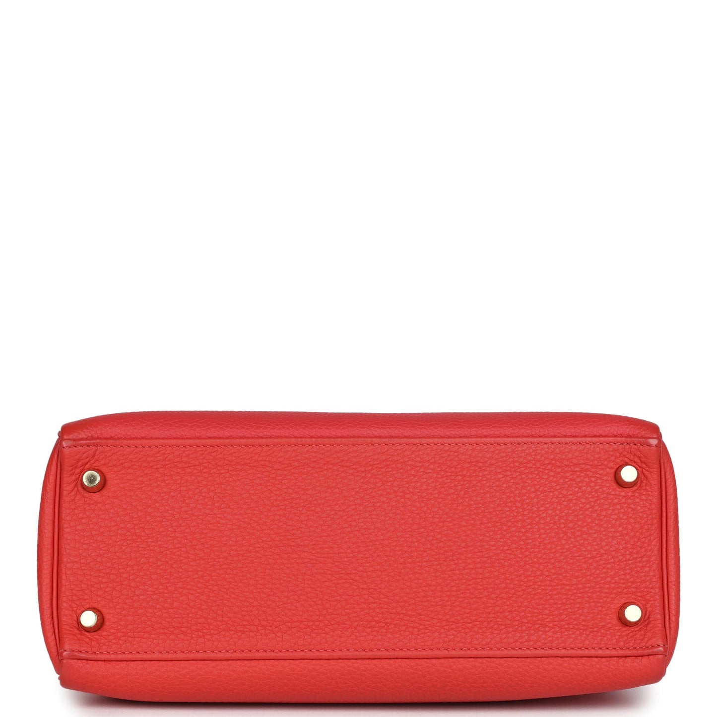 Hermes Kelly Retourne 28 Rouge Pivoine Togo Gold Hardware