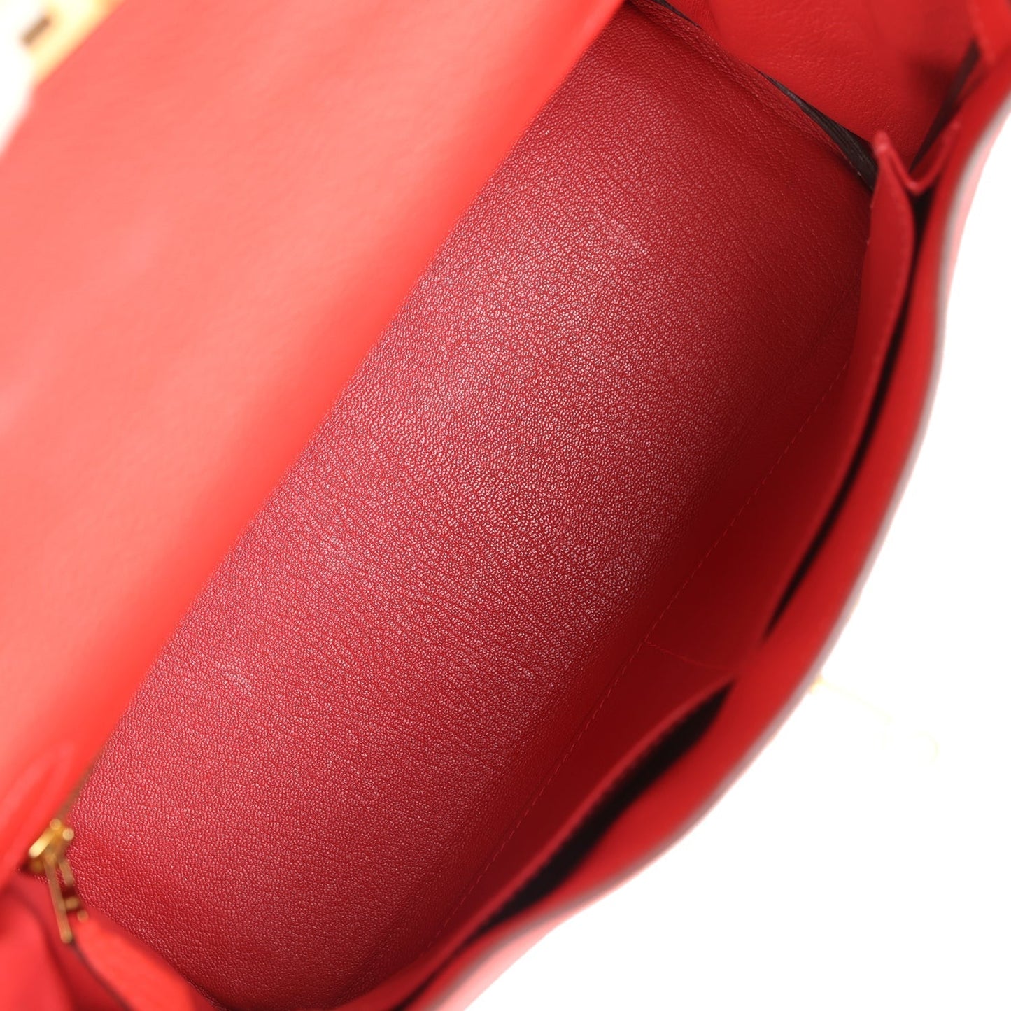 Hermes Kelly Retourne 28 Rouge Pivoine Togo Gold Hardware