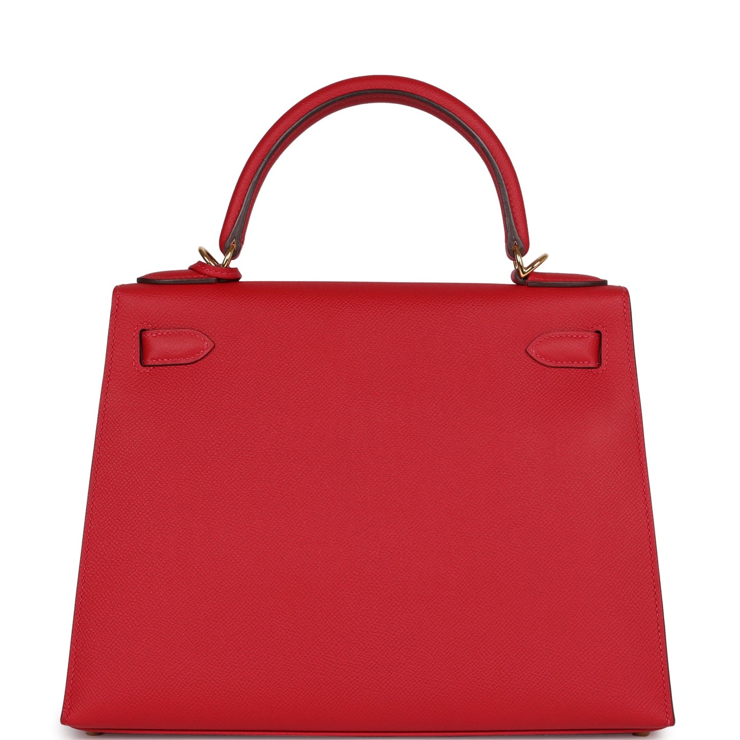 Hermes Kelly Sellier 28 Rouge Casaque Epsom Gold Hardware