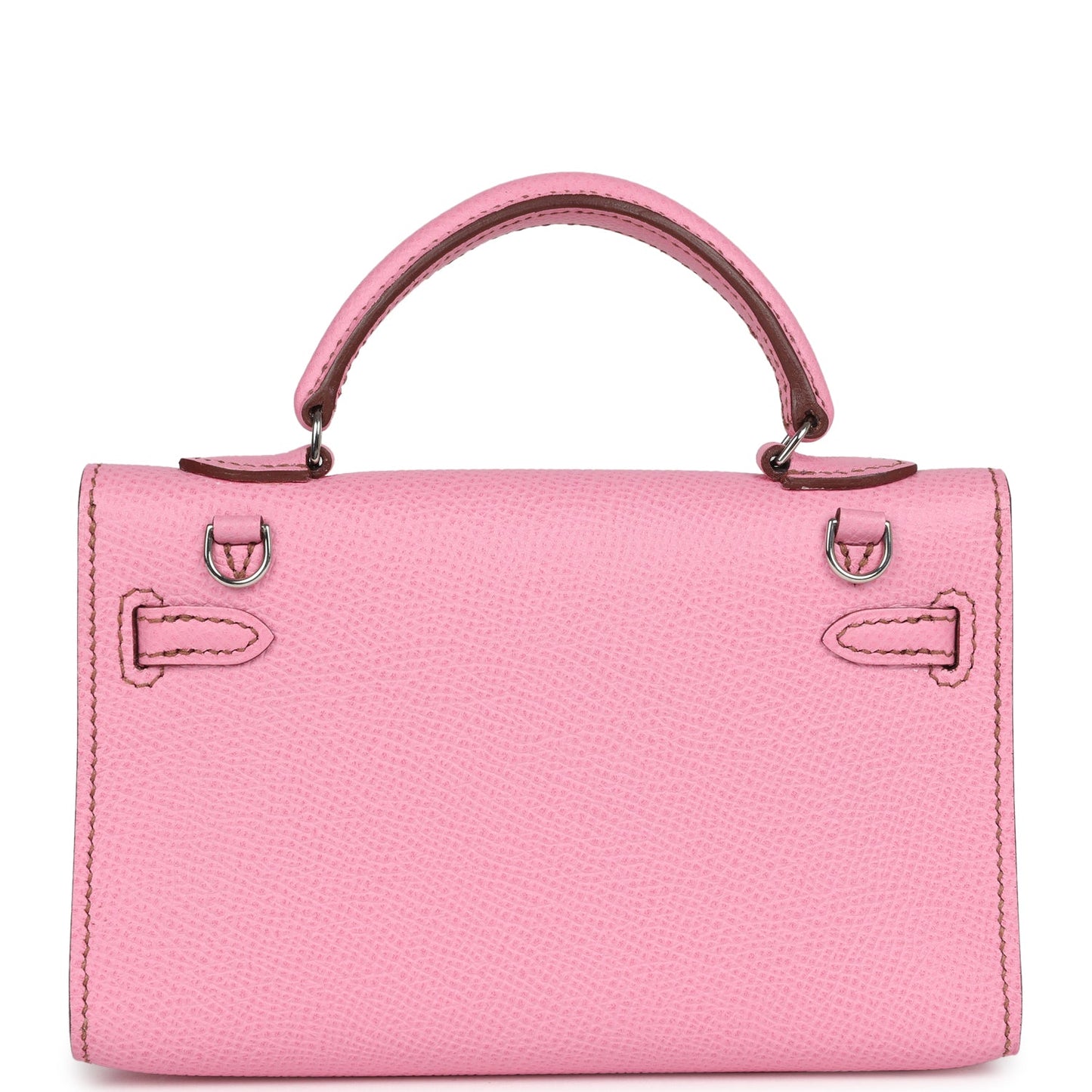 Hermes Micro Kelly 15 Bubblegum Epsom Palladium Hardware