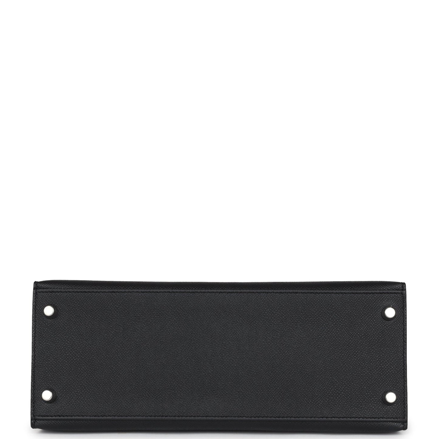 Hermes Kelly Sellier 28 Black Epsom Palladium Hardware