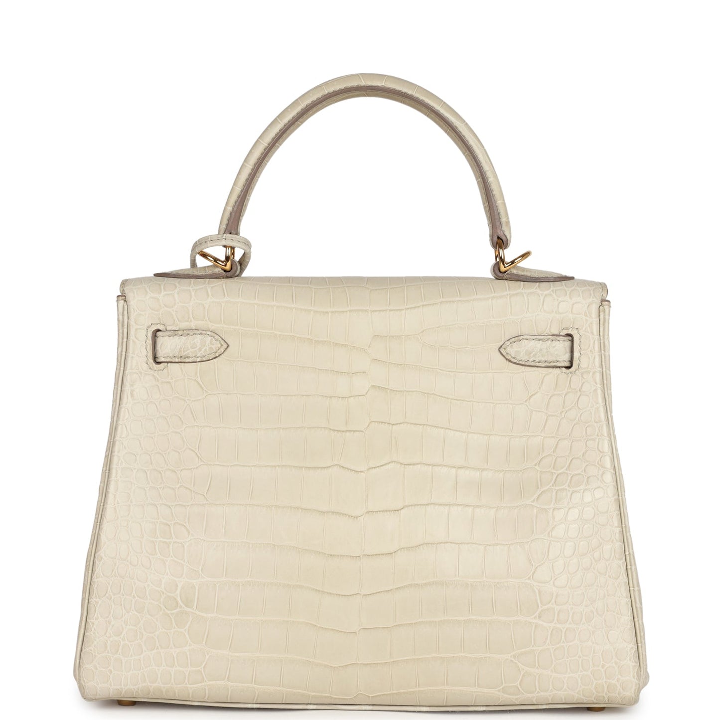 Hermes Kelly Retourne 25 Beton Matte Alligator Gold Hardware