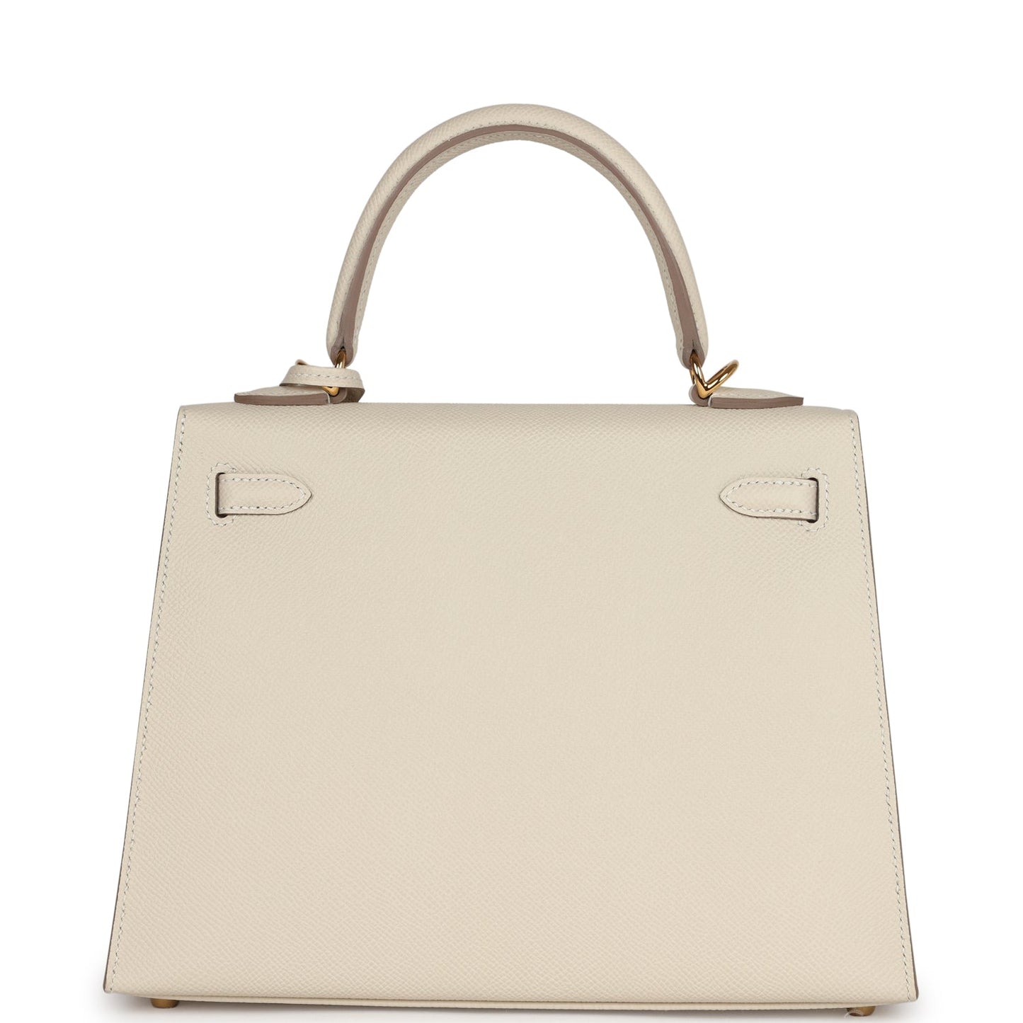 Hermes Kelly Sellier 25 Craie Epsom Gold Hardware