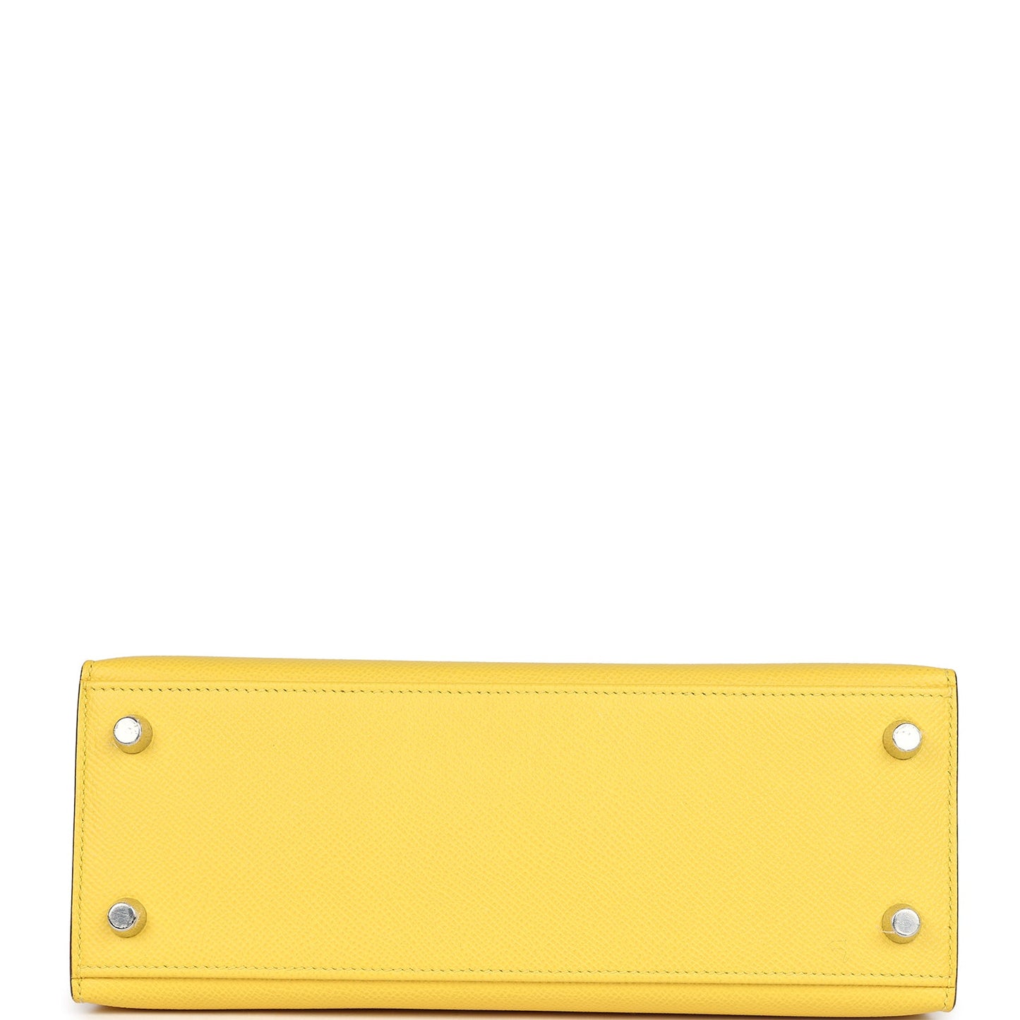 Hermes Kelly Sellier 25 Jaune De Naples Epsom Palladium Hardware
