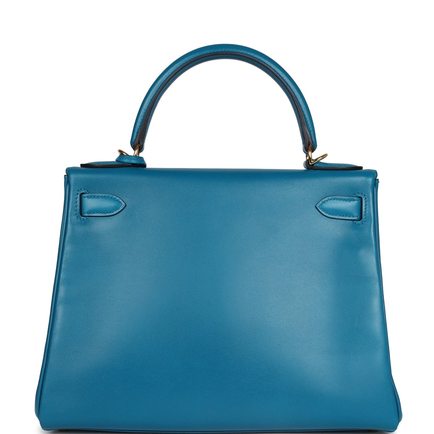 Hermes Kelly Retourne 28 Bleu Izmir Tadelakt Gold Hardware