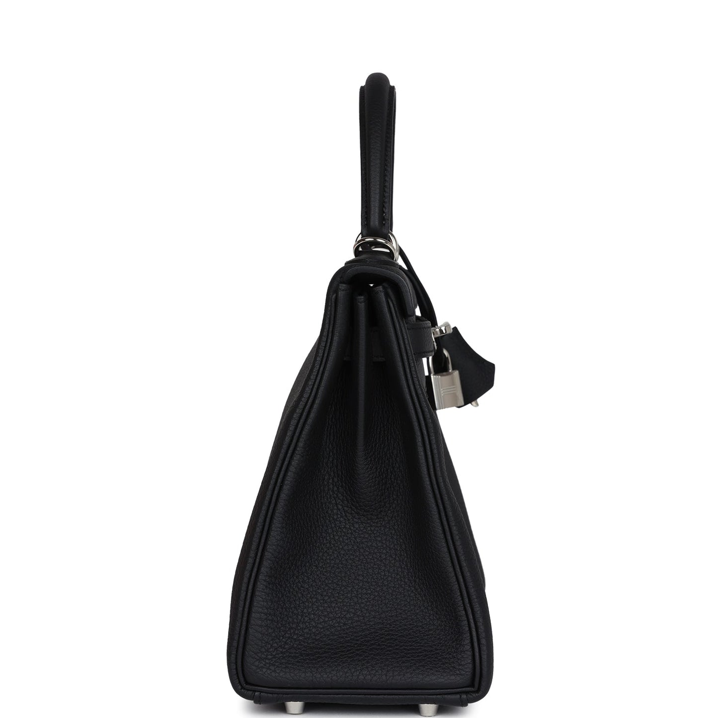 Hermes Kelly Retourne 28 Black Togo Palladium Hardware