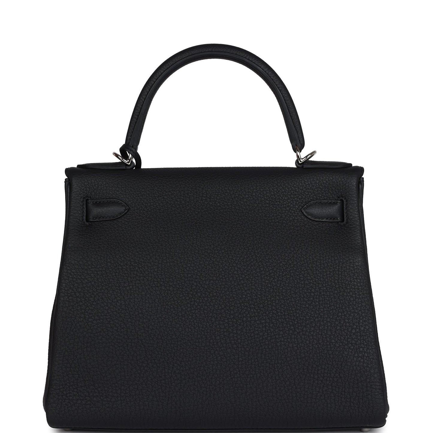 Hermes Kelly Retourne 28 Black Togo Palladium Hardware