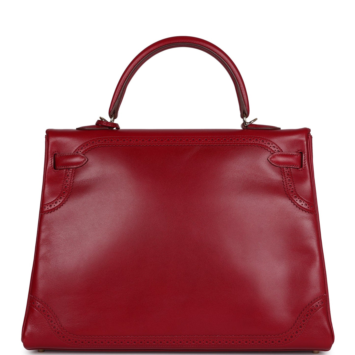 Hermes Ghillies Kelly Retourne 35 Rubis Tadelakt Permabrass Hardware