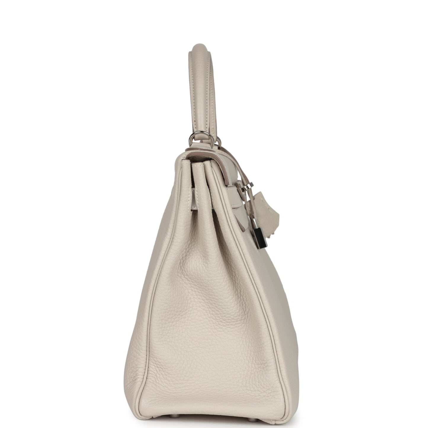 Hermes Kelly Retourne 32 Craie Togo Palladium Hardware