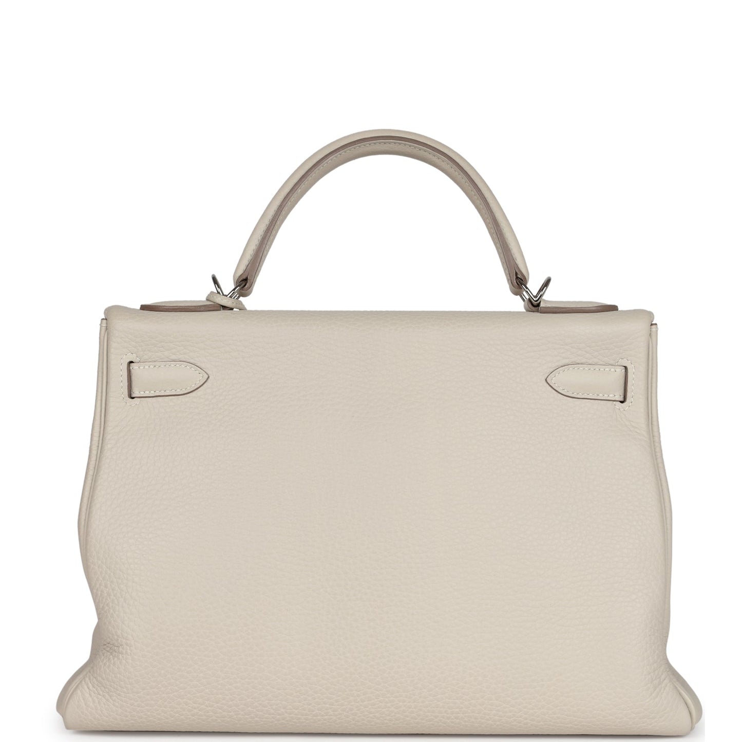 Hermes Kelly Retourne 32 Craie Togo Palladium Hardware