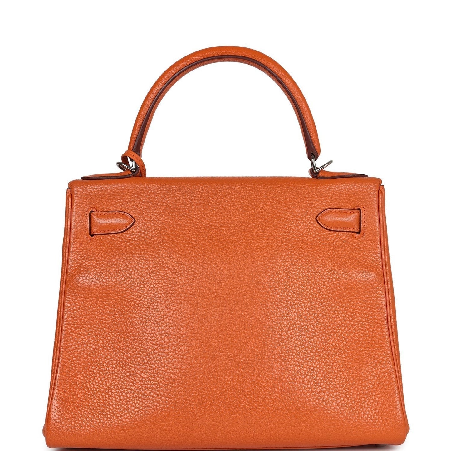 Hermes Kelly Retourne 28 Orange Togo Palladium Hardware