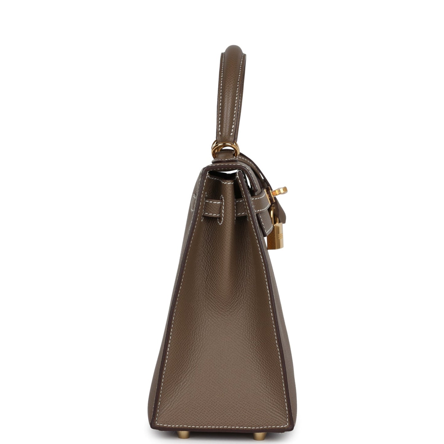Hermes Kelly Sellier 25 Etoupe Epsom Gold Hardware
