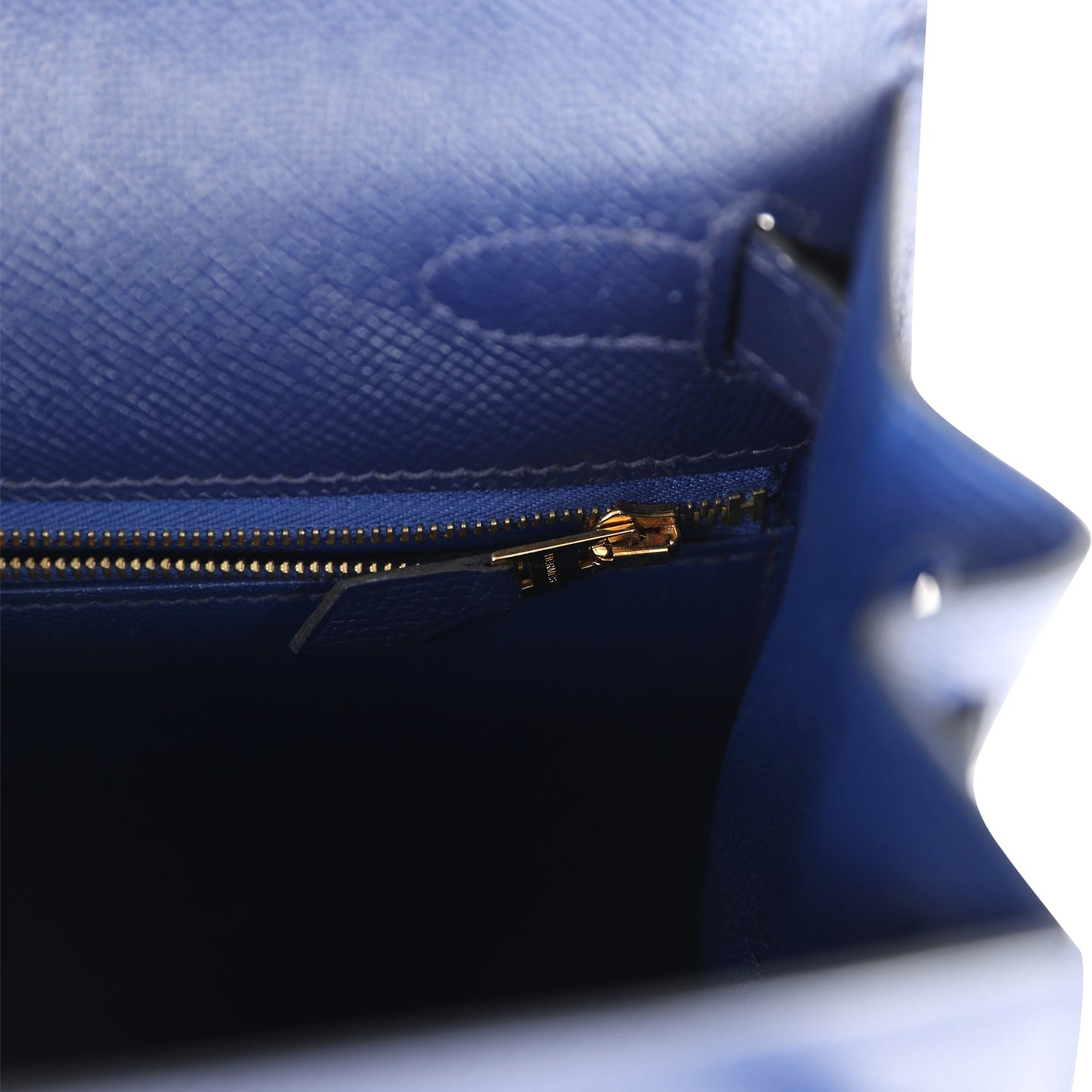 Hermes Kelly Sellier 28 Bleu Saphir Epsom Gold Hardware