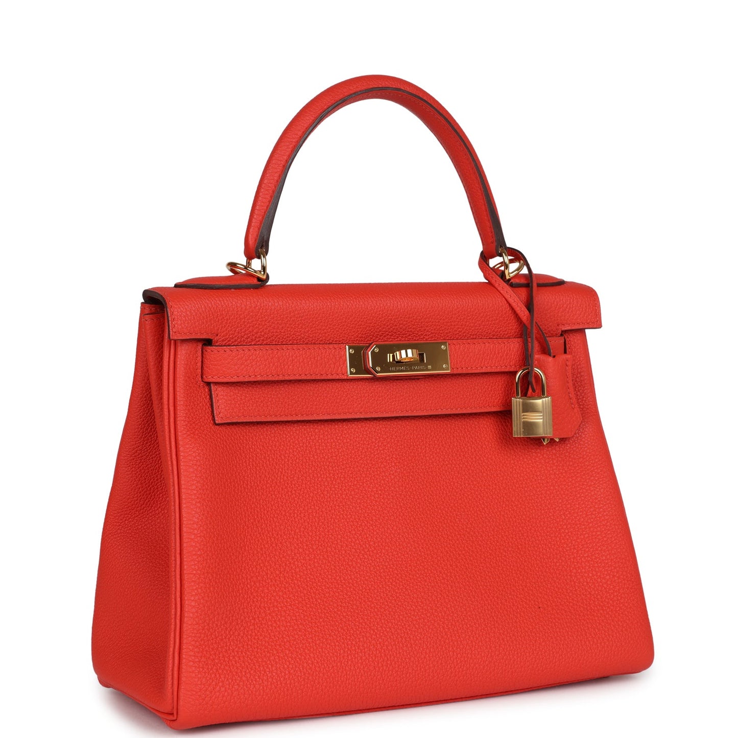 Hermes Kelly Retourne 28 Capucine Togo Gold Hardware