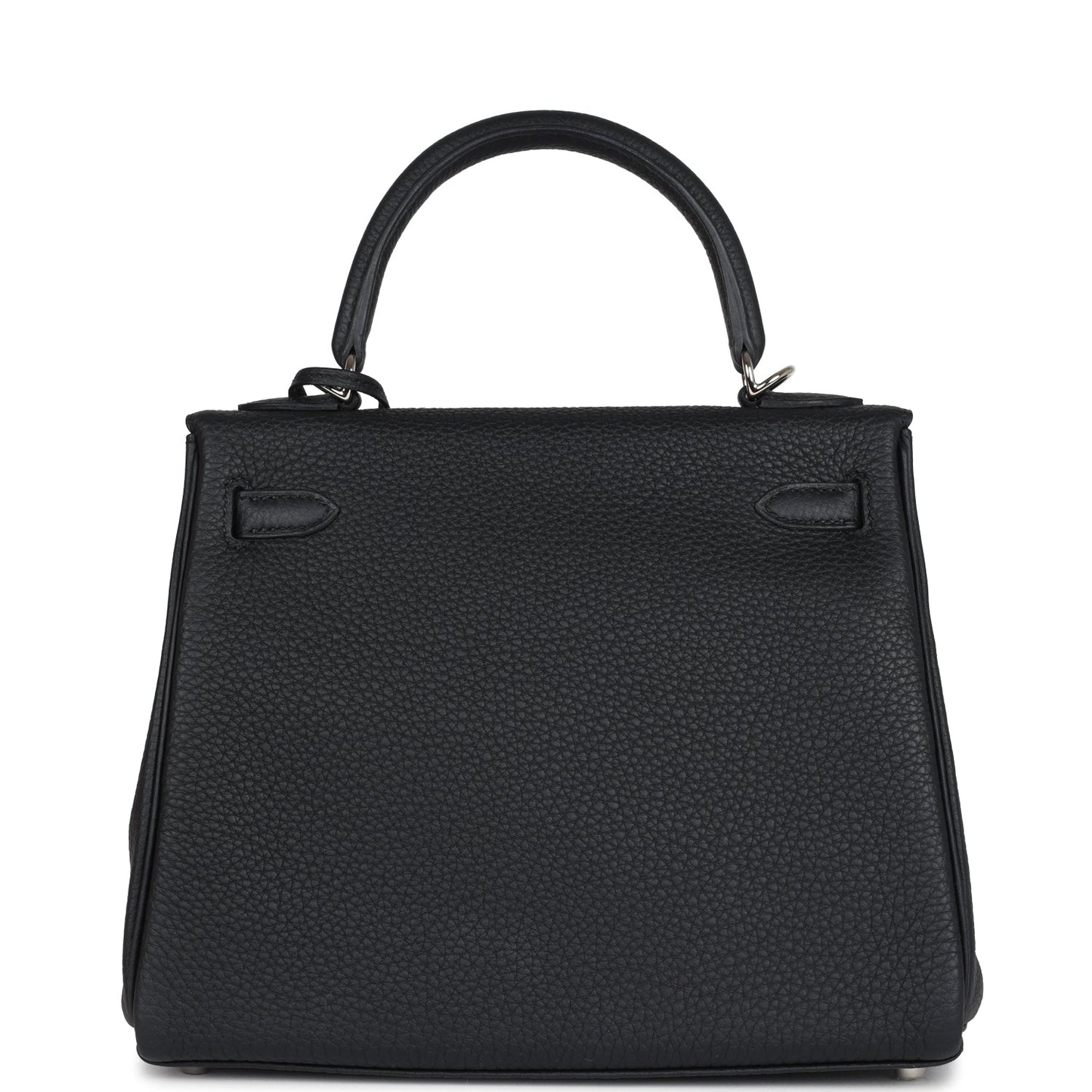 Hermes Kelly Retourne 25 Black Togo Palladium Hardware