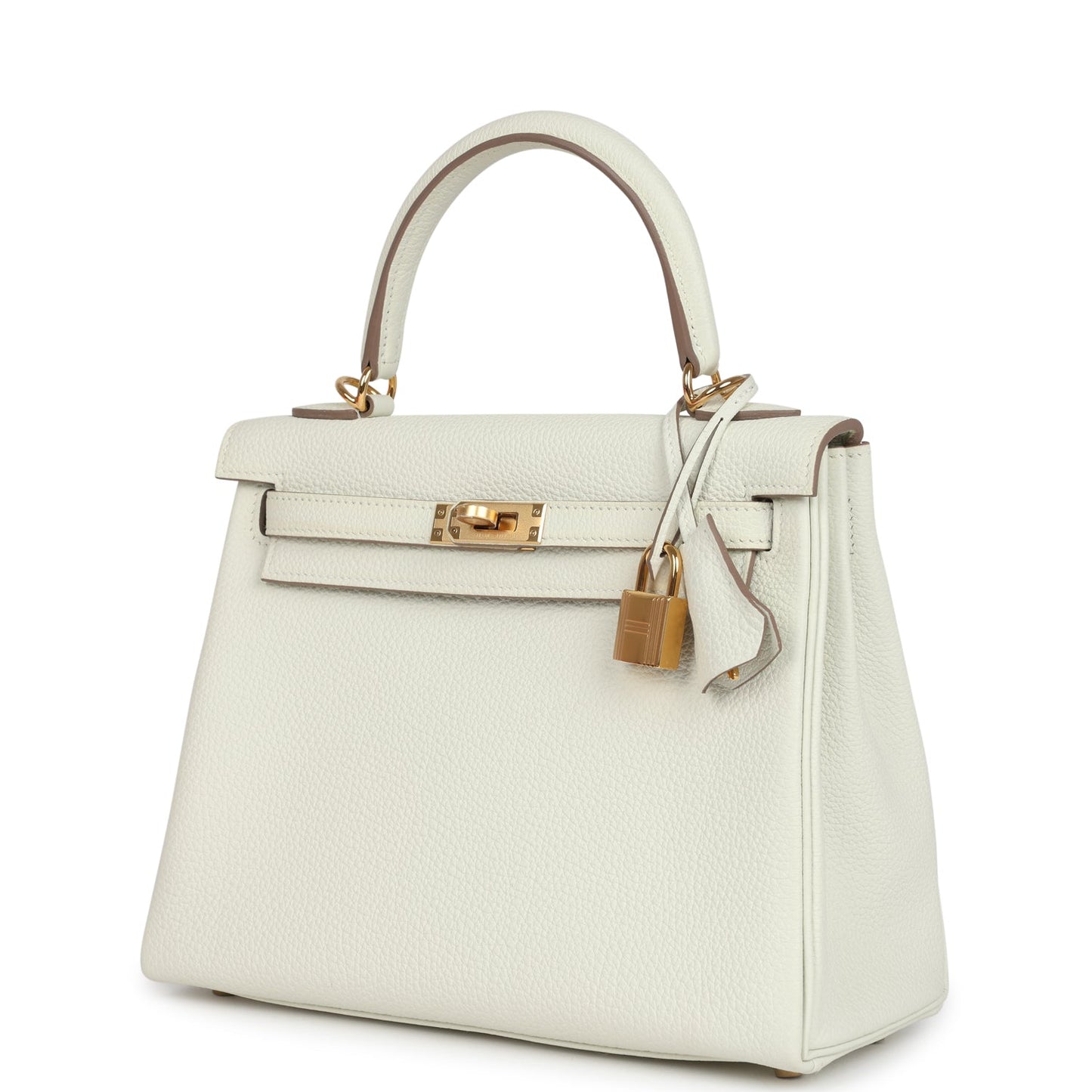 Hermes Kelly Retourne 25 Mushroom Togo Gold Hardware