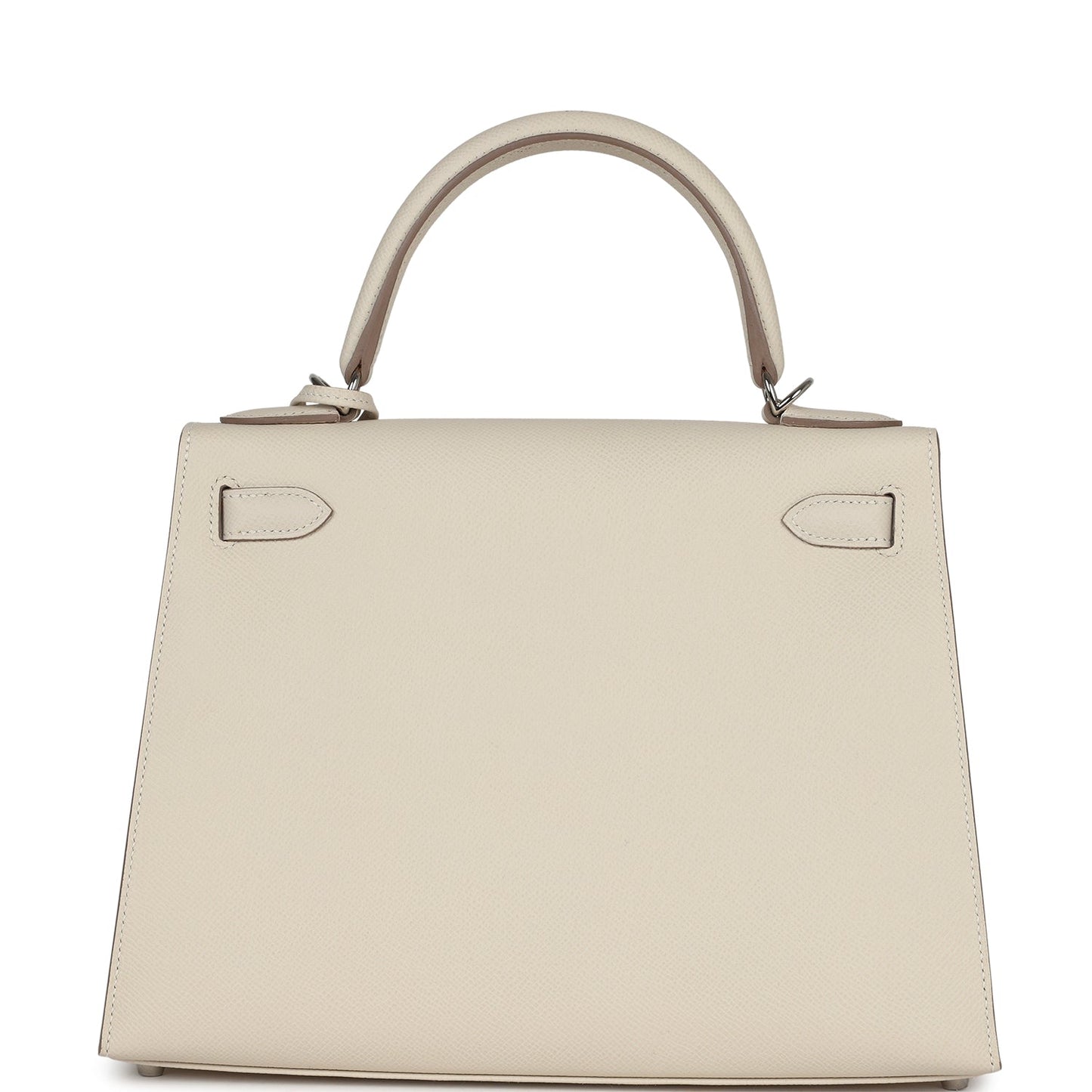 Hermes Kelly Sellier 28 Craie Epsom Palladium Hardware