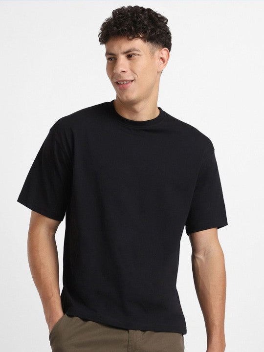 Men's Oversized Graphic T-Shirt – Black, Blue & Green